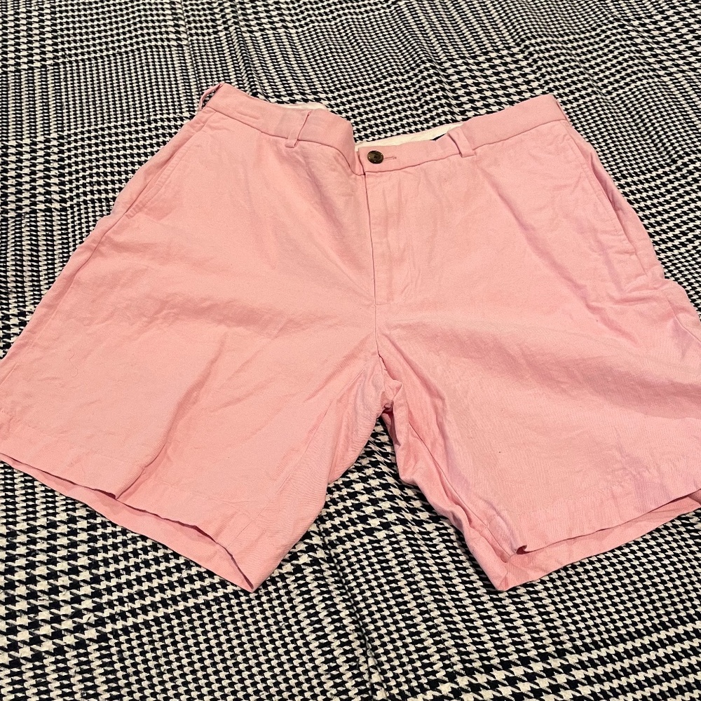 Brooks Brothers Flat Front Linen Shorts